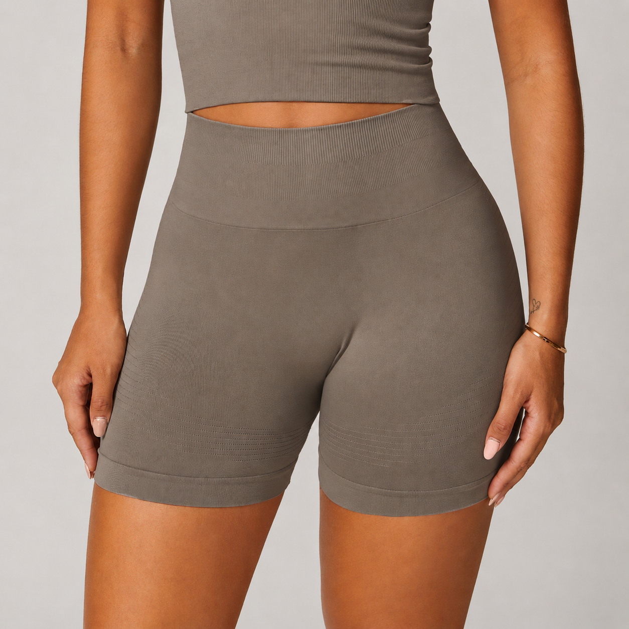 Seamless Tight High Waist Yoga Shorts Fitness Running Shorts
