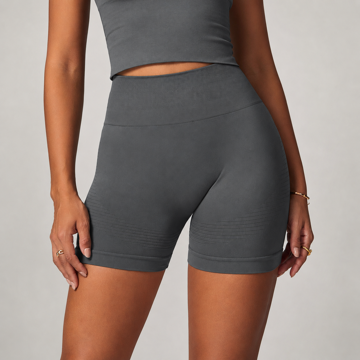 Seamless Tight High Waist Yoga Shorts Fitness Running Shorts