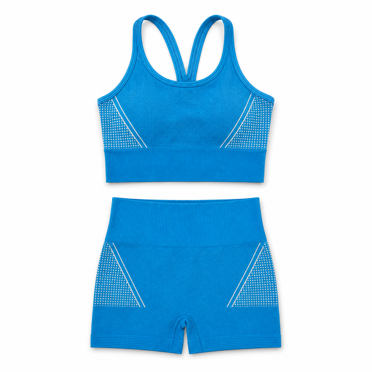 Quick-drying Running Sports Women's Beauty Back Bra Seamless High-elastic Shorts Two-piece Fitness Suit