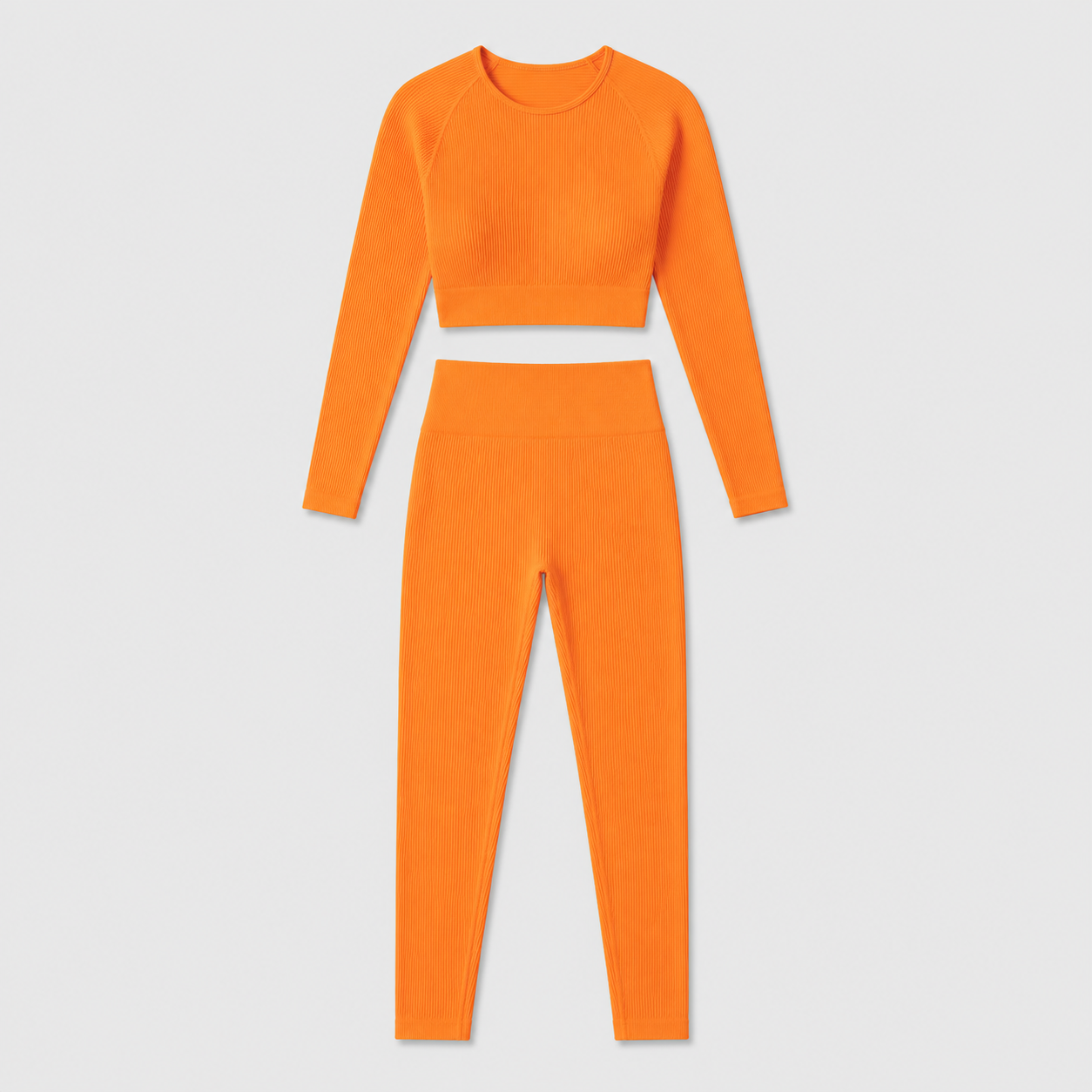 Thread Quick-drying Seamless Long Sleeve Yoga Wear Suit