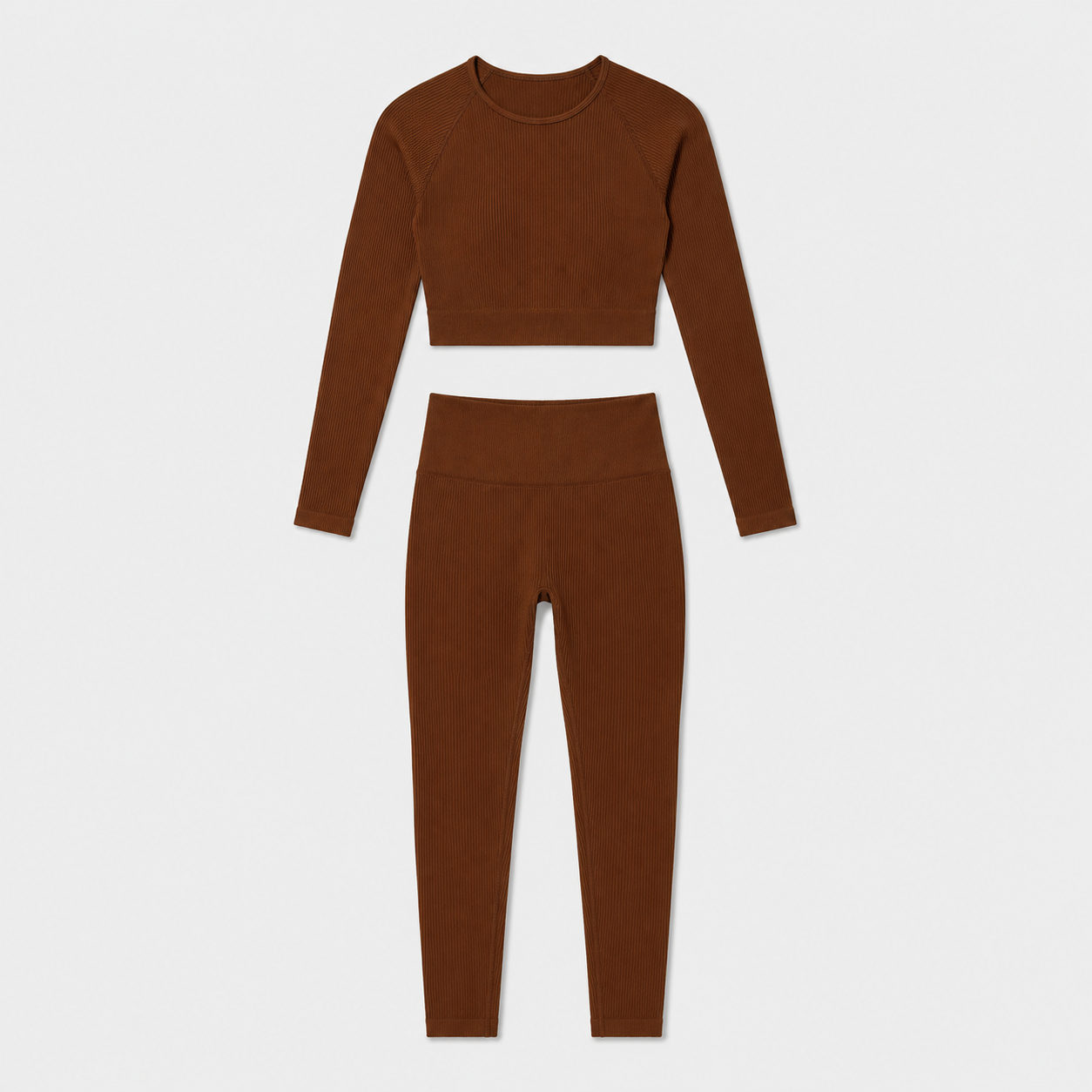 Thread Quick-drying Seamless Long Sleeve Yoga Wear Suit